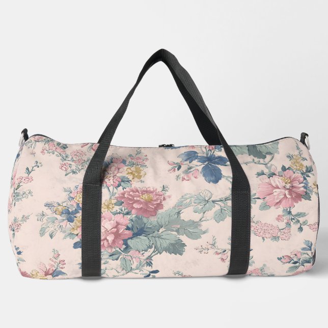 Whimsical Garden Travel Duffle Bag (Front)