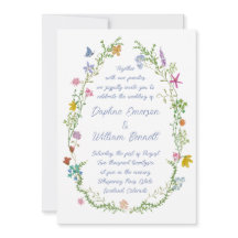 Whimsical Garden Wildflowers Wedding