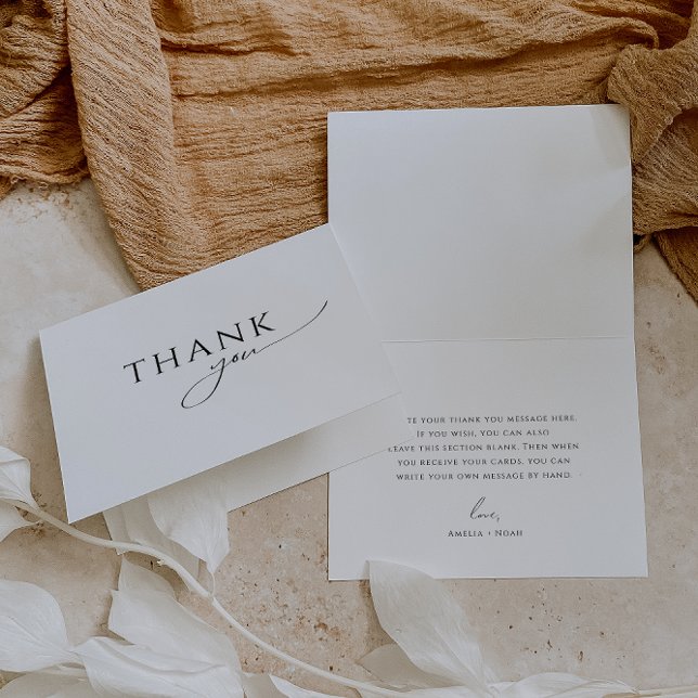 Whimsical Gender Neutral Folded Baby Shower Thank You Card (Creator Uploaded)