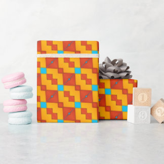 Whimsical Geometric Wrapping Paper 