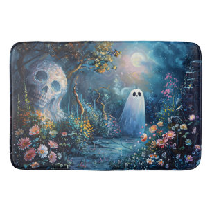 Whimsical Ghost Garden Walking Path Bath Mat