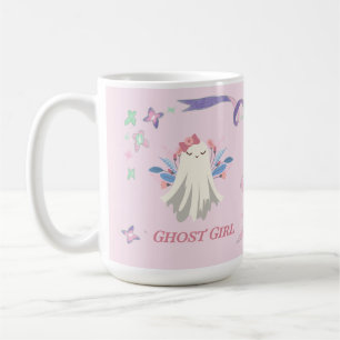 Whimsical Ghost Girl Fun Pastel Halloween Party Coffee Mug