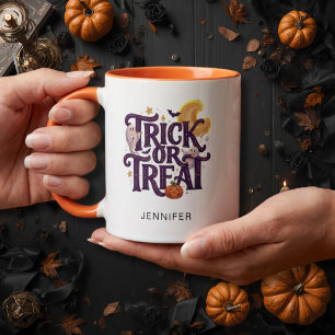 Whimsical Ghosts Halloween Mug