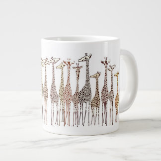 Whimsical Giraffes Large Coffee Mug