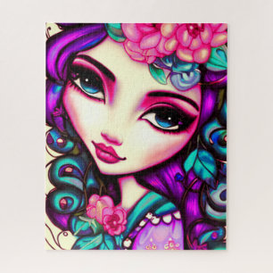 Whimsical Girl Artistic Jigsaw Puzzle