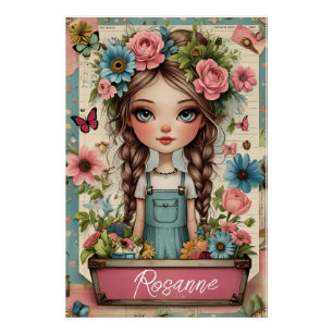 Whimsical Girl Illustration Print