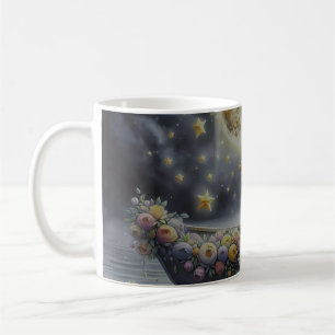 Whimsical Girl Moon Dream Fantasy Scene Coffee Mug