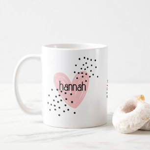 Whimsical Girls Heart Cute Customised Mug