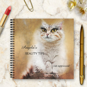 Whimsical Girly Funny Cat Notebook