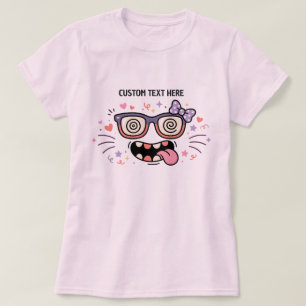 Whimsical Glasses Monster Lovers Custom T-Shirt