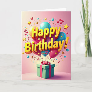 Whimsical Glow Birthday Card