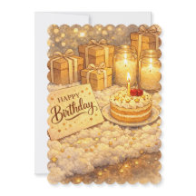Whimsical Glow Birthday Scene
