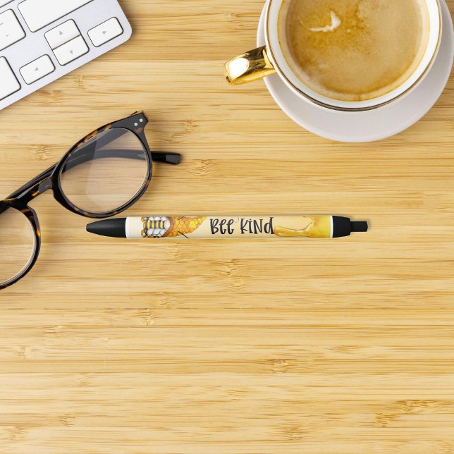 Whimsical Gnome Encourages Kindness with Bee Black Ink Pen (Creator Uploaded)