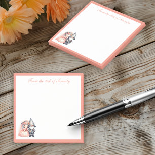 Whimsical Gnome Love Cute Bride Groom Wedding Post-it Notes