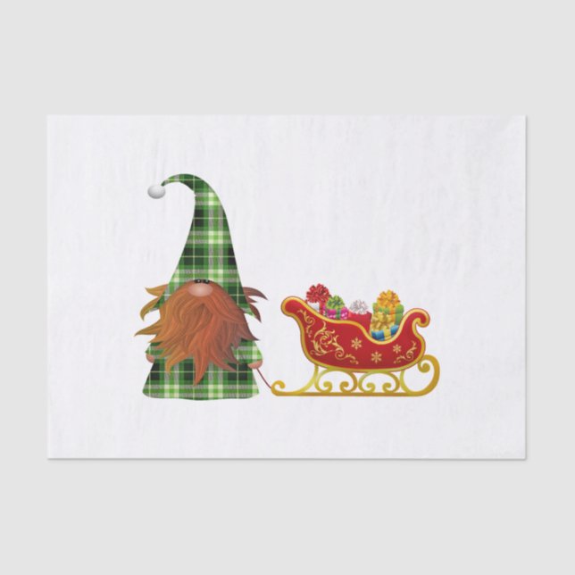 Whimsical Gnome Tissue Paper (Front)