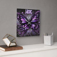 Whimsical Gothic Butterfly Purple Personalised