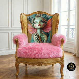 Whimsical Gothic Gargoyle Fairy Decoupage Tissue Paper