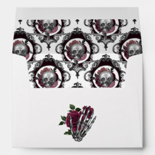 Whimsical Gothic Halloween Wedding Envelope