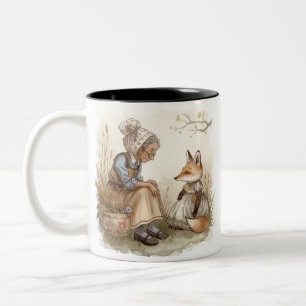 Whimsical Grandma & Fox Coffee Mug – Cosy Kind_One