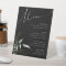 Whimsical Greenery and Gold | Black Wedding Menu