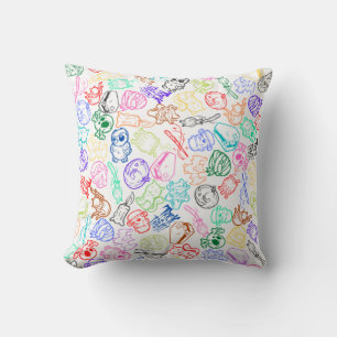 Whimsical Halloween: A Colorful and Playful Design Cushion
