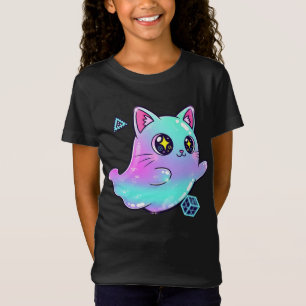 Whimsical Halloween Clothing for Her: Cute Ghost T-Shirt