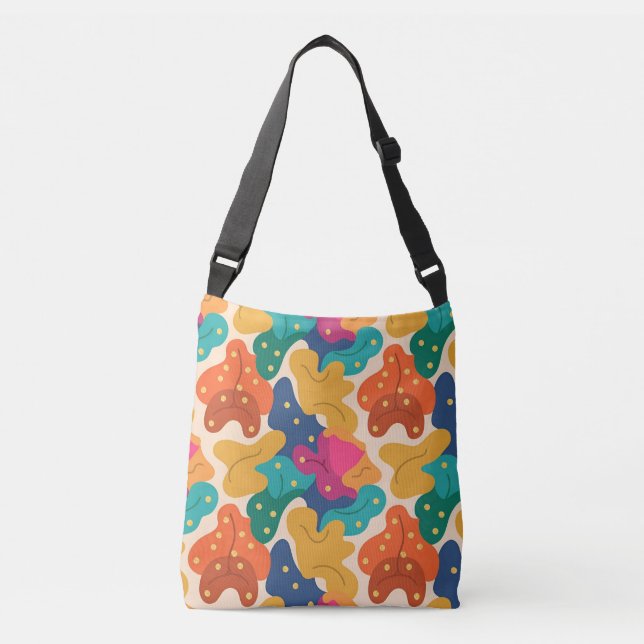  Whimsical Halloween Fall Leaves Seamless Pattern  Crossbody Bag (Front)