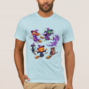 Whimsical Halloween Flying Squad T-Shirt