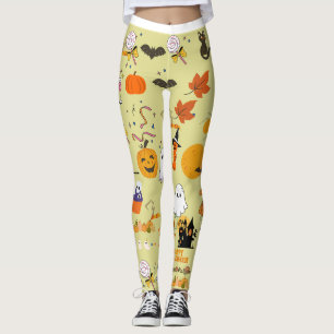 Whimsical Halloween Fun Leggings