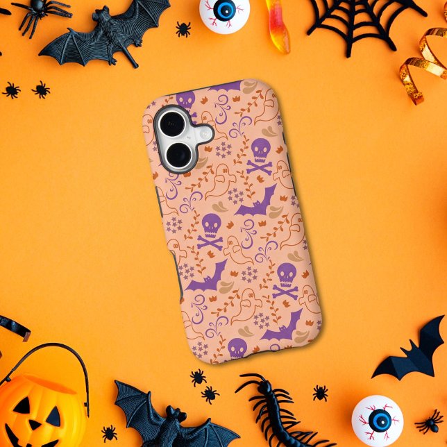 Whimsical Halloween Orange and Purple Pattern (Creator Uploaded)