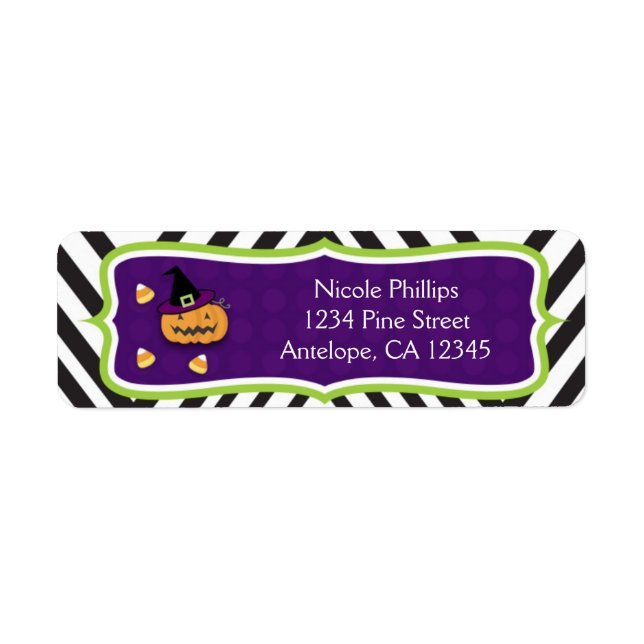 Whimsical Halloween Party Fun Favour Custom (Front)