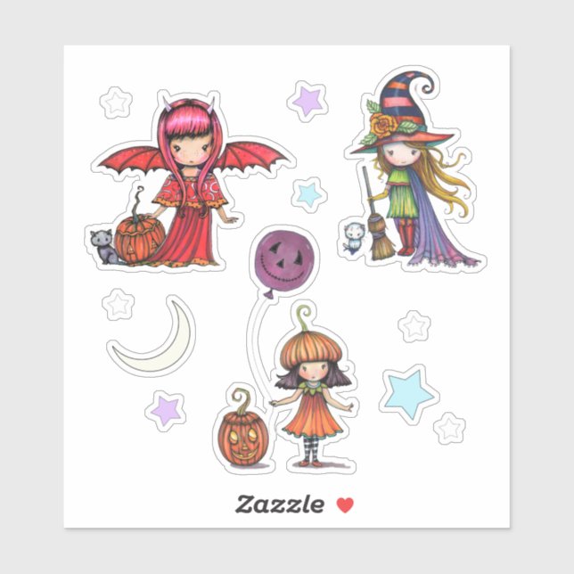 Whimsical Halloween Stickers Molly Harrison (Sheet)