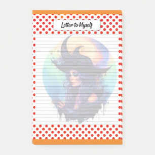 Whimsical Halloween Themed Letter to Self Post-it Notes