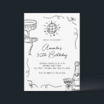 Whimsical Hand Drawn 30th Birthday Party Invitation<br><div class="desc">Turn 30 in style with this Whimsical Hand Drawn 30th Birthday Invitation featuring a disco ball, quirky bows, and a whimsical cocktail illustration. With playful charm and modern flair, this invite sets the tone for a fun, lighthearted celebration. Perfect for the birthday girl who loves a little sparkle, a little...</div>