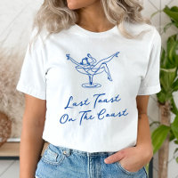 Whimsical Hand Drawn Blue Last Toast on the Coast