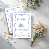 Whimsical hand drawn bow bridal tea party
