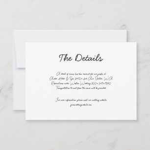 Whimsical Hand-Drawn Cake Wedding RSVP Card