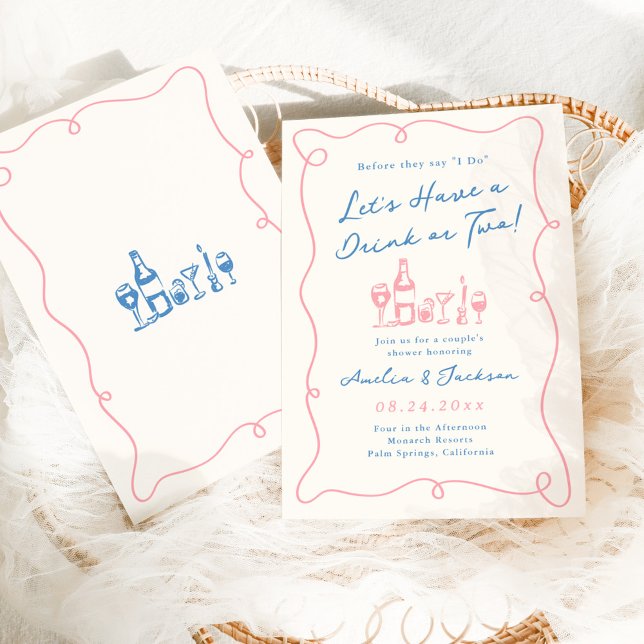 Whimsical Hand Drawn Couple's Shower Invitation (Creator Uploaded)
