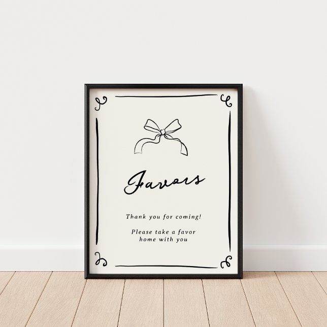 Whimsical Hand Drawn Favours Poster (Creator Uploaded)