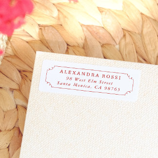 Whimsical Hand Drawn Frame Return Address