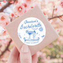 Whimsical Hand drawn Funky Beach Bachelorette