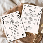 Whimsical Hand Drawn Funky Details Wedding Invitation<br><div class="desc">Set the tone for a timeless celebration with this Hand-Drawn Vintage French Whimsical Wedding Invitation. Featuring intricate, artistic floral illustrations and a romantic vintage-inspired font, this design exudes elegance and charm. Its whimsical elements blend perfectly with French countryside aesthetics, creating a sophisticated invitation for couples seeking a touch of old-world...</div>