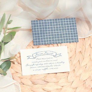 Whimsical Hand Drawn Illustrated Bridal Shower Enclosure Card