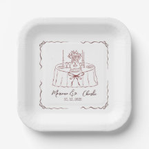 Whimsical Hand Drawn Illustrated Wedding