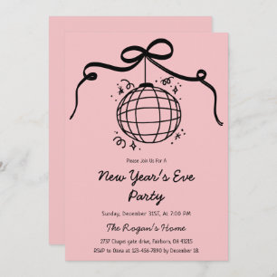 Whimsical Hand Drawn New Year's Eve Party  Invitation