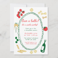 Whimsical Hand Drawn Pasta Party