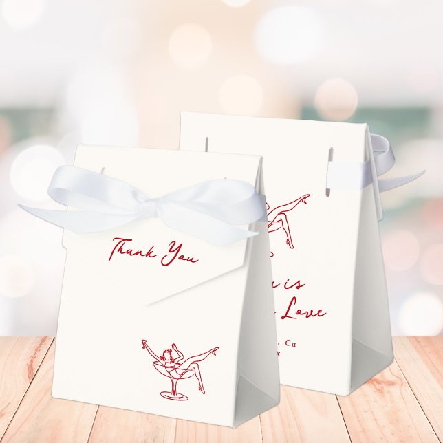 Whimsical Hand Drawn Red Bachelorette Favour Box (Creator Uploaded)