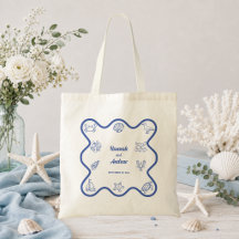 Whimsical Hand Drawn Sea Life Wedding Favour