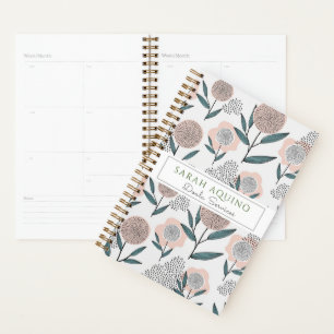 Whimsical Hand Drawn Style Floral Doodle Doula Planner
