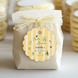 Whimsical Hand Drawn That's Amore Bridal Shower Favour Tags
